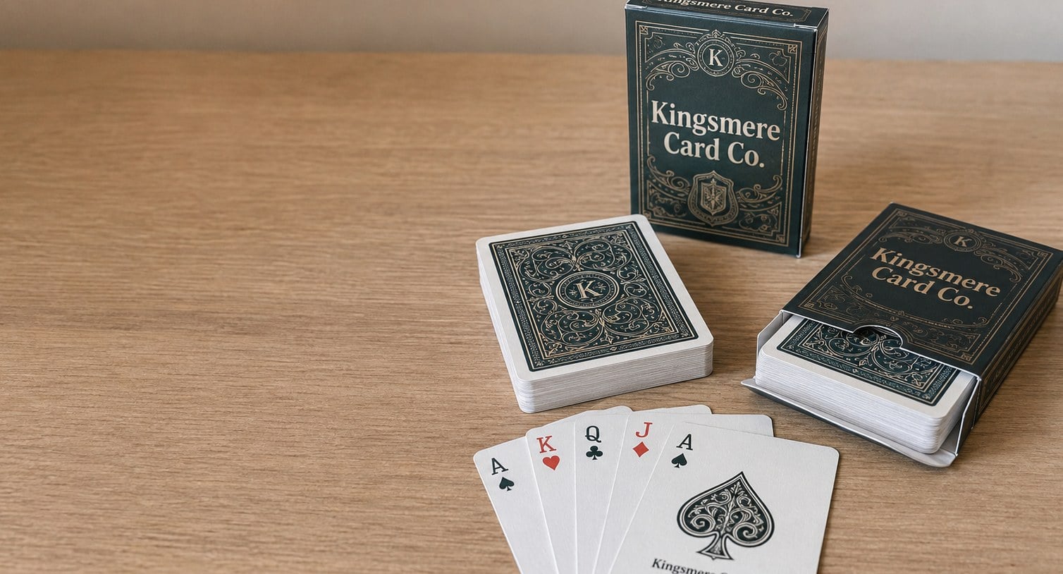 Custom printed playing cards with logo