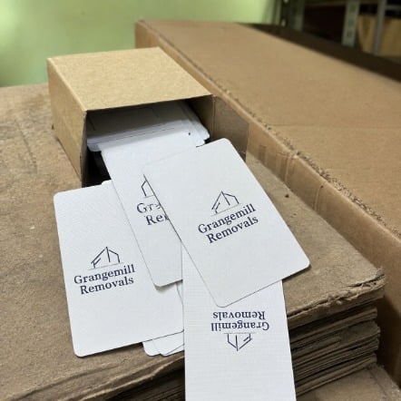 Playing cards with logo printing